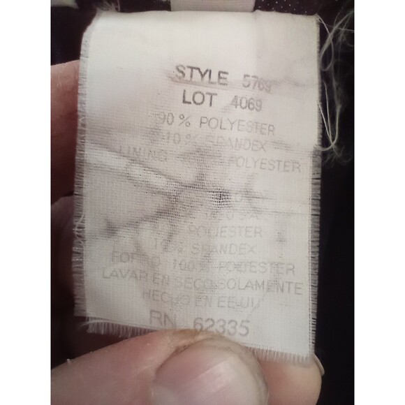 Vtg Velvet Mini Dress Medium 80s 90s Bling Glam Sparkle Long Sleeve Party - Picture 13 of 13